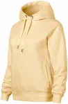 Bequemes Damen-Sweatshirt mit Kapuze, vanille