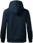 Bequemes Damen-Sweatshirt mit Kapuze, dunkelblau