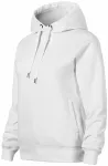 Bequemes Damen-Sweatshirt mit Kapuze, weiß