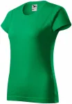 Damen einfaches T-Shirt, Grasgrün