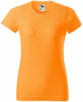 Damen einfaches T-Shirt, Mandarine