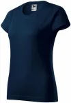 Damen einfaches T-Shirt, dunkelblau