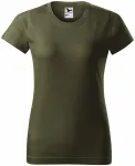 Damen einfaches T-Shirt, military
