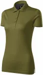 Damen elegantes mercerisiertes Poloshirt, Avocado