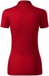 Damen elegantes mercerisiertes Poloshirt, formula red