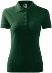 Damen elegantes Poloshirt, Flaschengrün