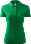 Damen elegantes Poloshirt, Grasgrün
