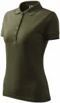 Damen elegantes Poloshirt, military