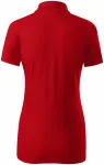 Damen eng anliegendes Poloshirt, rot