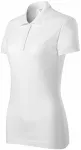 Damen eng anliegendes Poloshirt, weiß