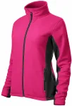 Damen Fleece-Kontrastjacke, lila