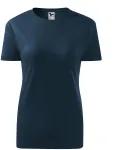 Damen klassisches T-Shirt, dunkelblau Damen klassisches T-Shirt, dunkelblau