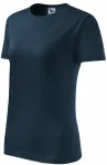 Damen klassisches T-Shirt, dunkelblau Damen klassisches T-Shirt, dunkelblau