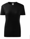 Damen klassisches T-Shirt, schwarz