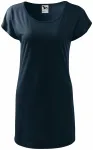 Damen langes T-Shirt/Kleid, dunkelblau