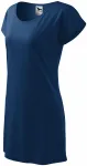 Damen langes T-Shirt/Kleid, Mitternachtsblau