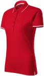 Damen Poloshirt mit kurzen Ärmeln, formula red