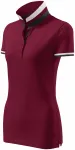 Damen Poloshirt mit Stehkragen, garnet
