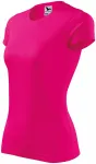 Damen Sport T-Shirt, neon pink