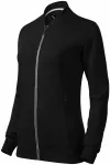 Damen Sweatshirt mit versteckten Taschen, schwarz