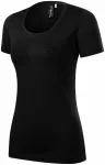 Damen T-Shirt aus Merinowolle, schwarz