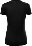 Damen T-Shirt aus Merinowolle, schwarz