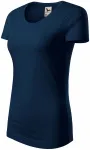 Damen T-Shirt, Bio-Baumwolle, dunkelblau Damen T-Shirt, Bio-Baumwolle, dunkelblau