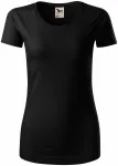 Damen T-Shirt, Bio-Baumwolle, schwarz