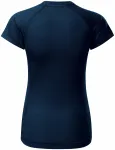 Damen-T-Shirt für den Sport, dunkelblau