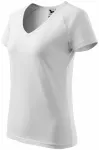 Damen T-Shirt mit Raglanärmel, weiß