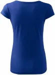 Damen T-Shirt mit sehr kurzen Ärmeln, königsblau
