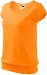 Damen trendy T-Shirt, Mandarine