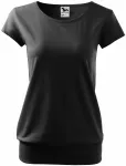 Damen trendy T-Shirt, schwarz