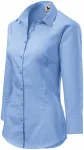 Damenbluse mit langen Ärmeln, Himmelblau