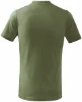 Das einfache T-Shirt der Kinder, khaki