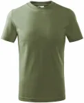 Das einfache T-Shirt der Kinder, khaki