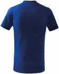 Das einfache T-Shirt der Kinder, königsblau