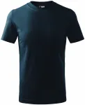 Das einfache T-Shirt der Kinder, dunkelblau