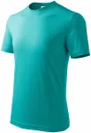 Das einfache T-Shirt der Kinder, smaragdgrün