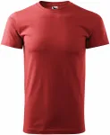 Das einfache T-Shirt der Männer, burgund