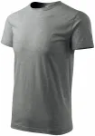Das einfache T-Shirt der Männer, dunkelgrauer Marmor