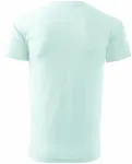 Das einfache T-Shirt der Männer, eisgrün