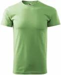 Das einfache T-Shirt der Männer, erbsengrün