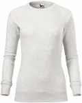 Einfaches Damen-Sweatshirt, weisser Marmor