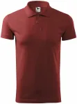 Einfaches Herren Poloshirt, burgund