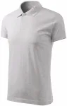 Einfaches Herren Poloshirt, hellgrauer Marmor