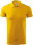 Einfaches Herren Poloshirt, gelb