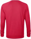 Einfaches Herren-Sweatshirt, roter Marmor
