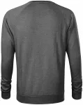 Einfaches Herren-Sweatshirt, schwarzer Marmor