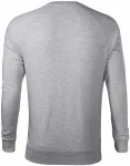 Einfaches Herren-Sweatshirt, Silberner Marmor